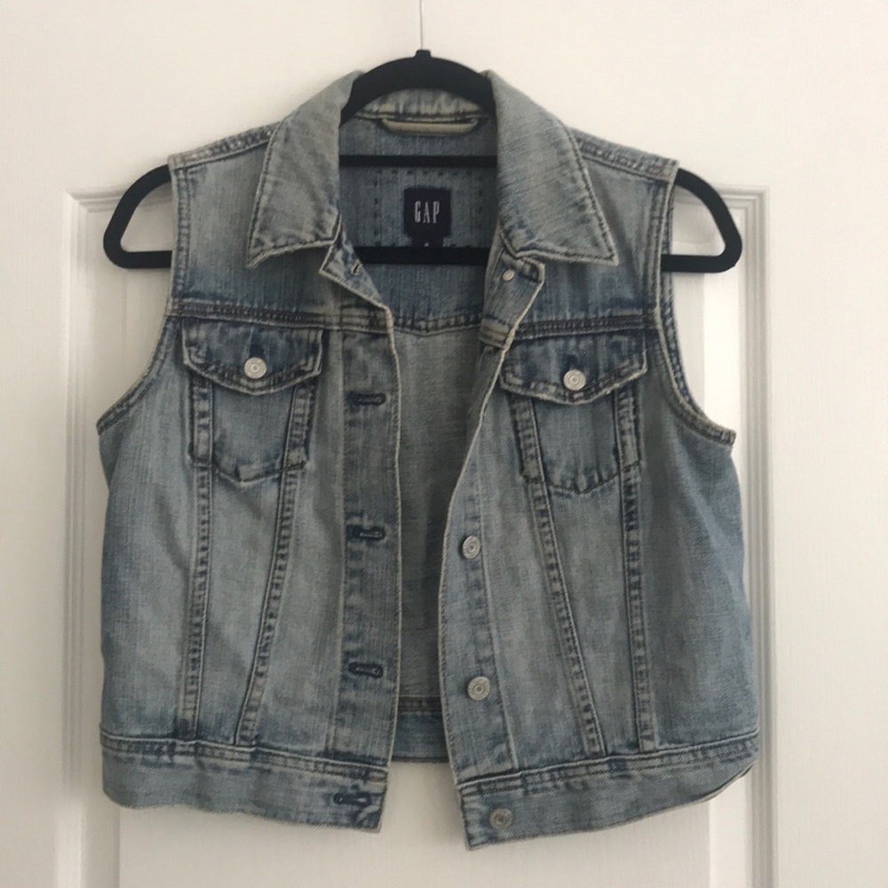Denim jean vest